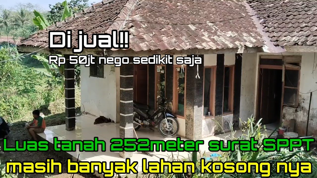 Di jual !! Rumah Luas Tanah nya 252meter Cuma 50jt nego sedikit masih ada lahan kosong nya
