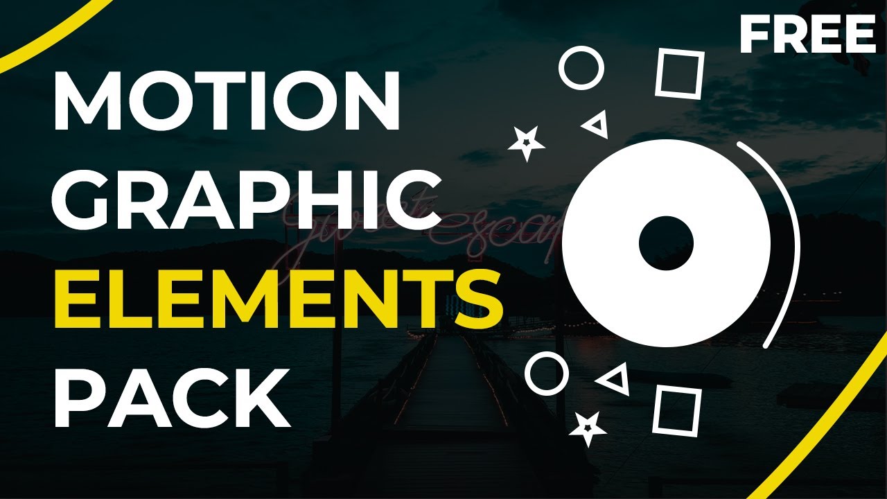 *Free* Motion Graphic Elements Pack 2021 -After Effects, Kinemaster, Premiere Pro, Mobile, Blender