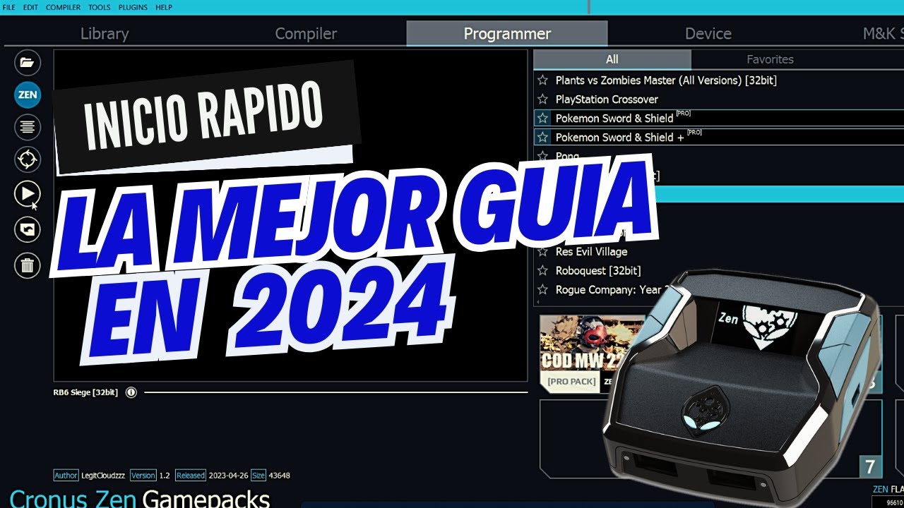 Cronus Zen / 📝Guia de Inicio Rapido 2024 / Actualizar / Zen Studio / Conexion Rapida🔌