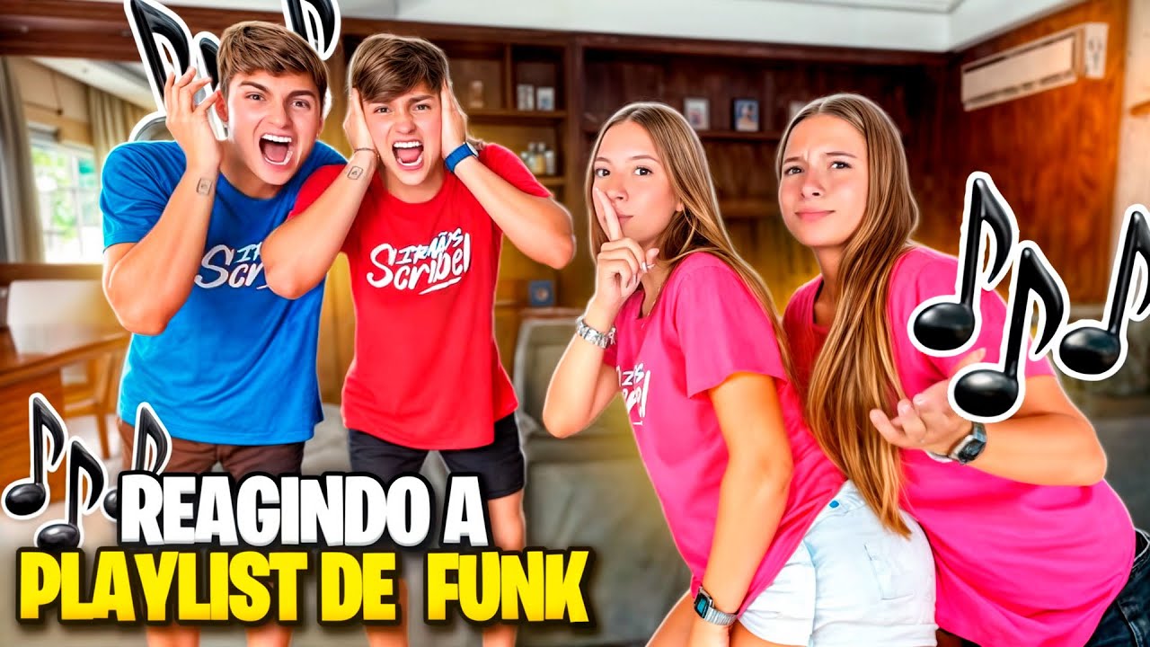 REAGINDO A PLAYLIST DE FUNK DAS MINHAS IRMÃS •Irmãos Scribel•