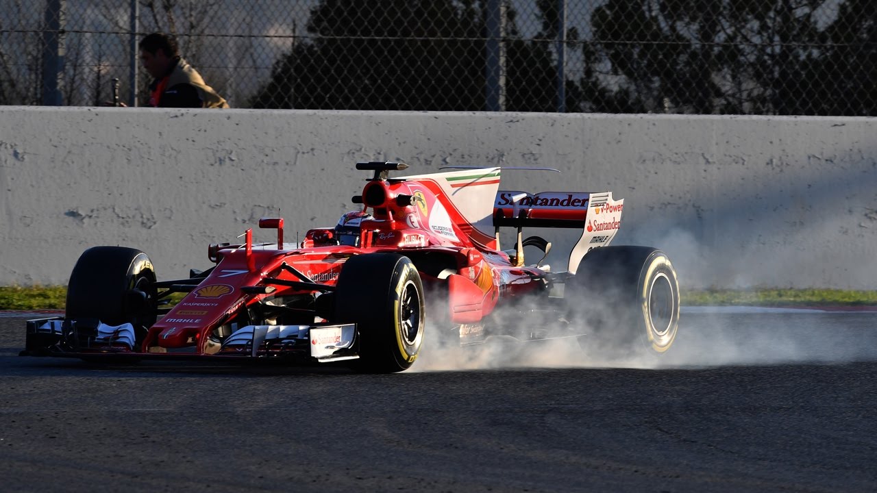 Ferrari Quickest Again On Wet Final Day | F1 Testing 2017, Day 4