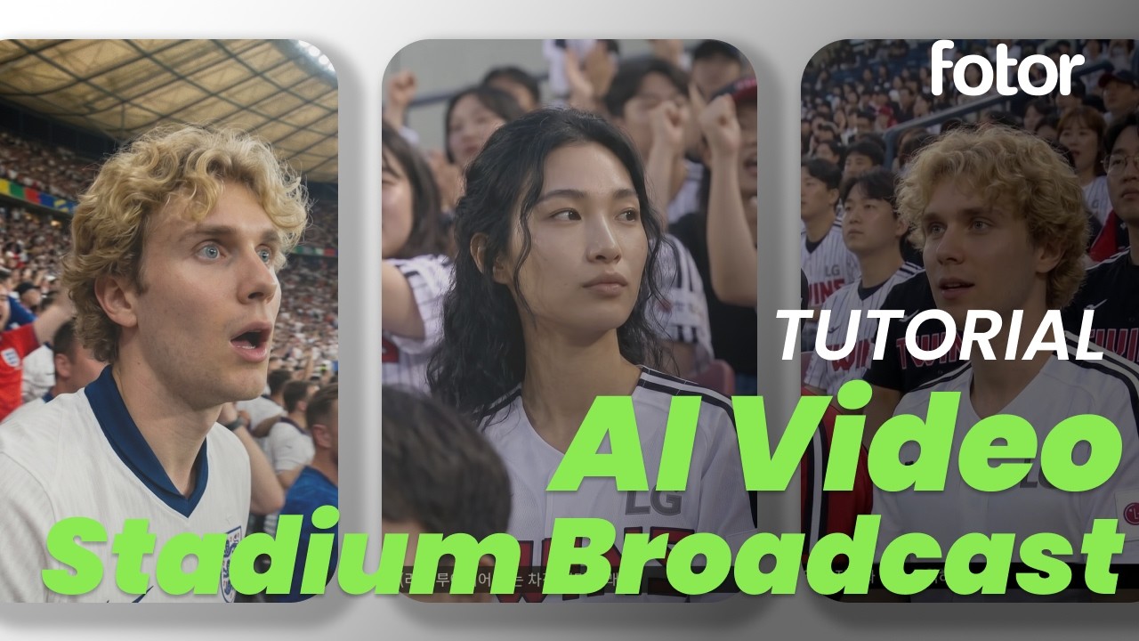 How To Create Viral Stadium Broadcast AI Video | Korean Baseball Stadium Broadcast Tutorial ⚾️