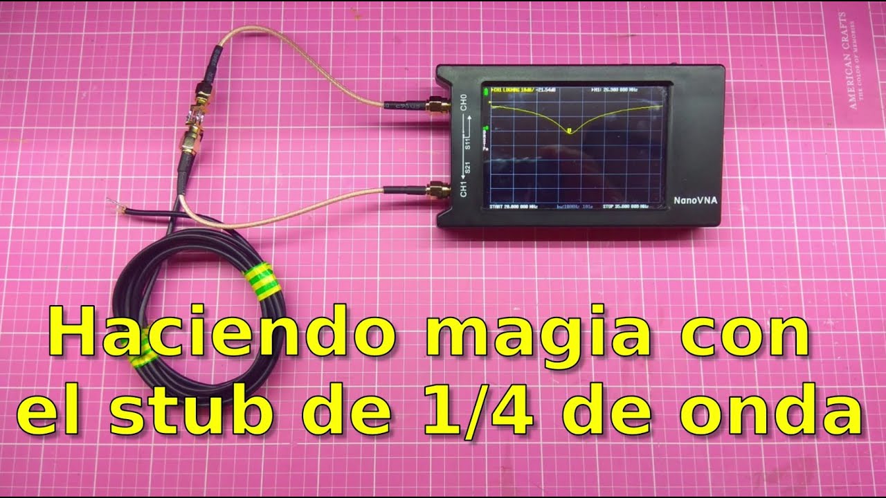 040 - HACIENDO MAGIA CON STUBS  DE UN  CUARTO DE ONDA