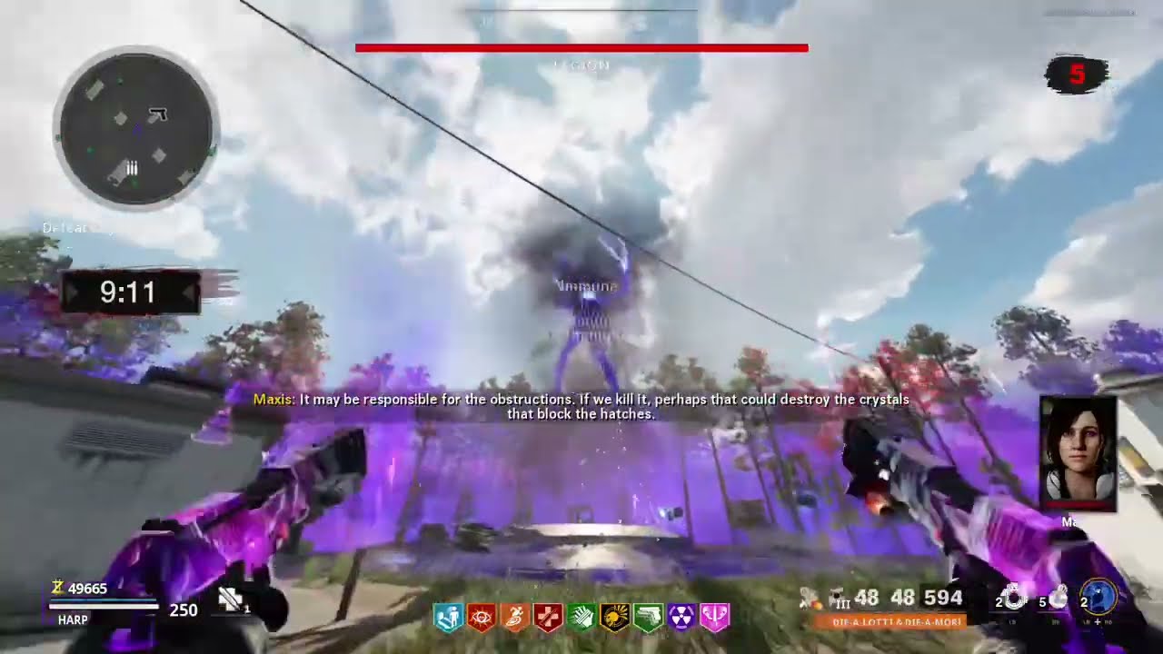 Killing Legion with Diamatti Outbreak Easter Egg
