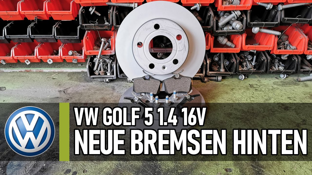 VW Golf 5 1.4 16V | Alt gegen Neu - Neue Bremsen für hinten 1KD [229] 👨‍🔧