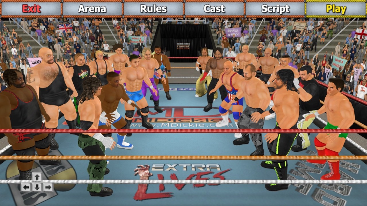 MDickie's Wrestling Empire - 10-on-10 Battle Royal
