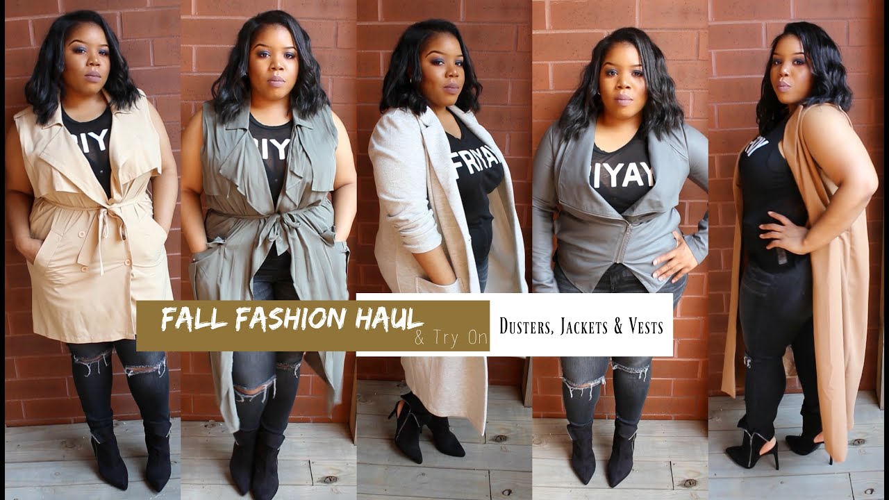 Fall Fashion Haul & Try On 2016 | Dusters, Jackets & Vests