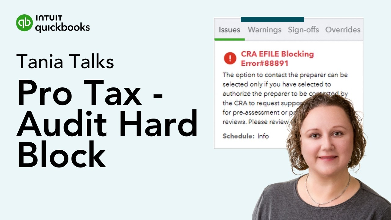Audit Hard Blocker for Pro Tax  | Tania Talks