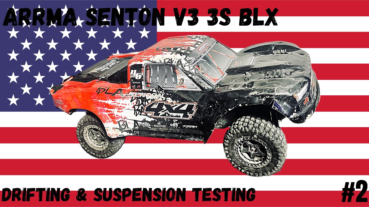 Bashed a little too hard.. 😅 | Arrma Senton V3 3S BLX, Drifting & Suspension Testing!