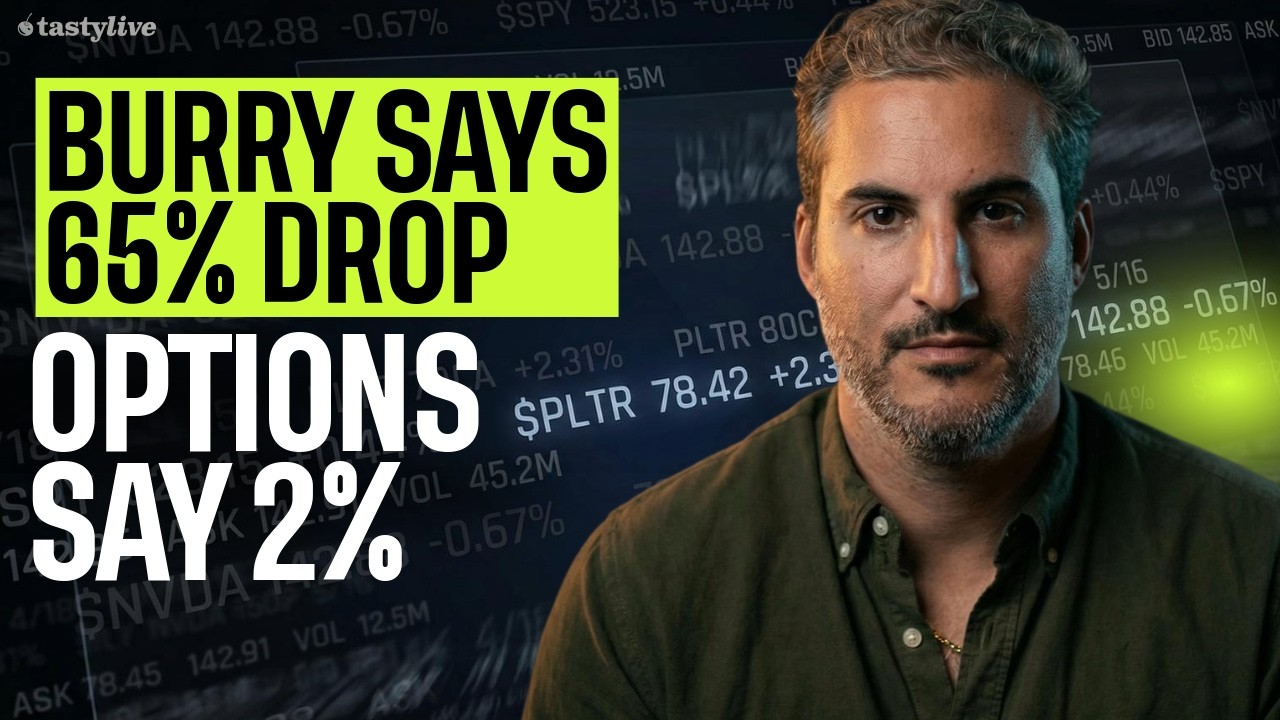 Michael Burry Says Palantir Falls 65%. The Options Market Says He's Wrong.