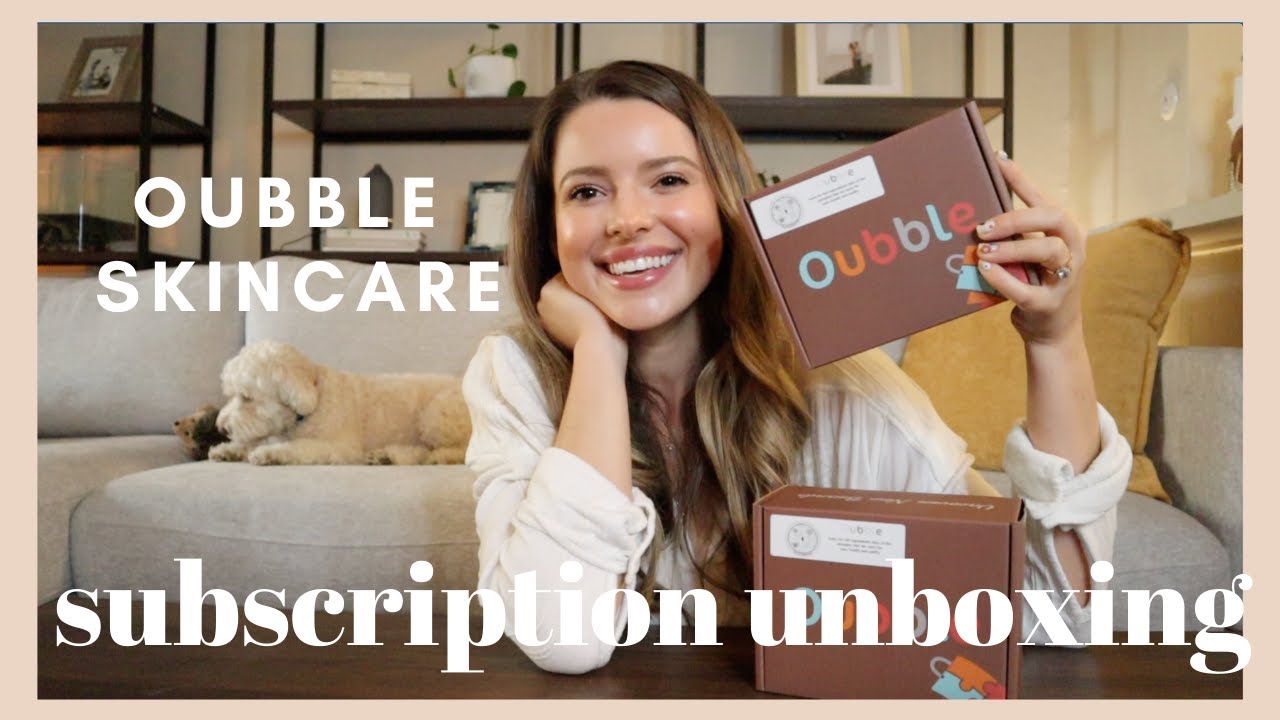 Unboxing a CUSTOM Organic Skincare Subscription Box - Oubble Unboxing