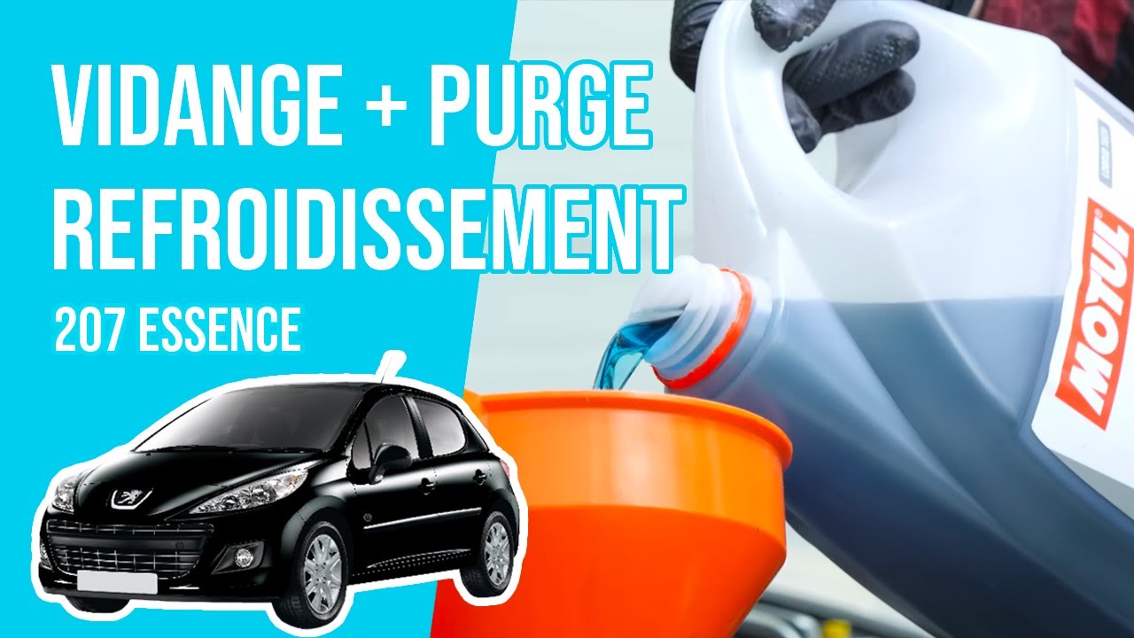 Comment Vidanger et Purger son Circuit de Liquide de Refroidissement Peugeot 207 1.4 8V 🚗