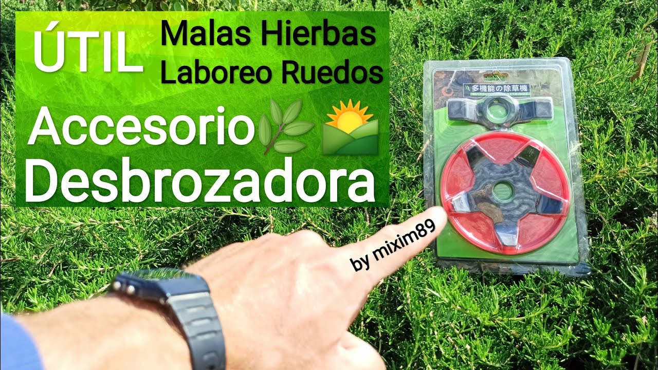 Útil DESBROZADORA (CABEZAL Eliminar MALAS HIERBAS) Remover Tierra y Arar Ruedos by mixim89