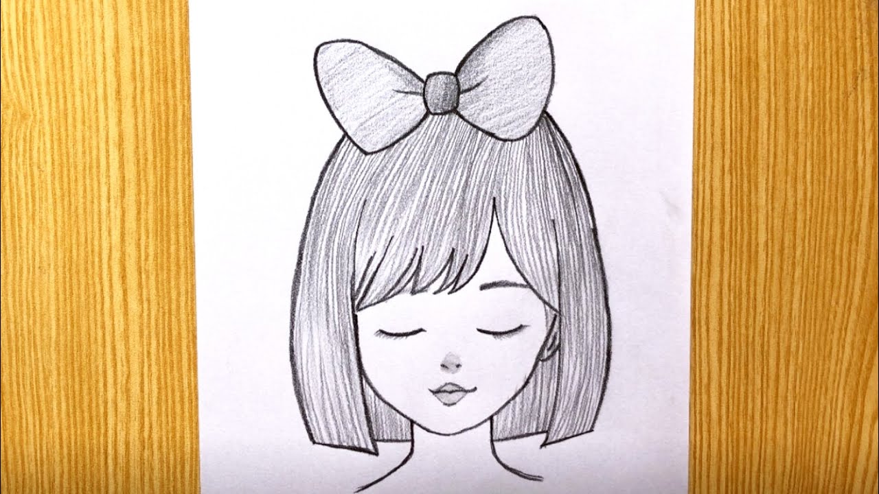 Easy Girl Drawing || How to Draw a Cute Girl for Beginners || Simple Step-by-Step Guide 