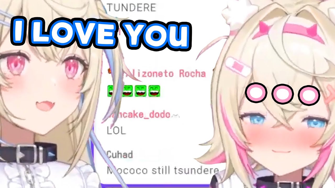 Милая реакция Мококо, когда Фувава говорит, что любит её [Hololive EN]