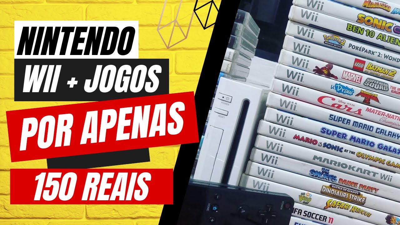 COMPREI um Wii no ESCURO com VÁRIOS JOGOS por 150 REAIS
