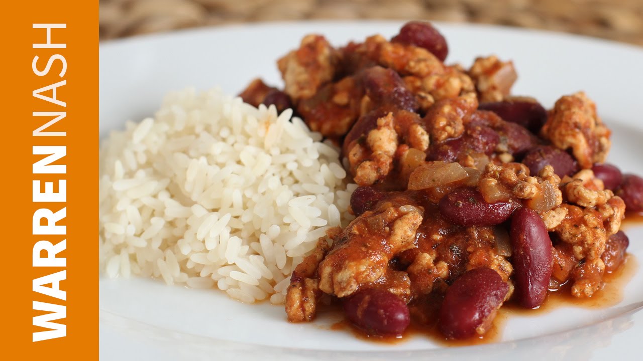 Healthy Chilli Con Carne Recipe - Made with Turkey - Recipes by Warren Nash