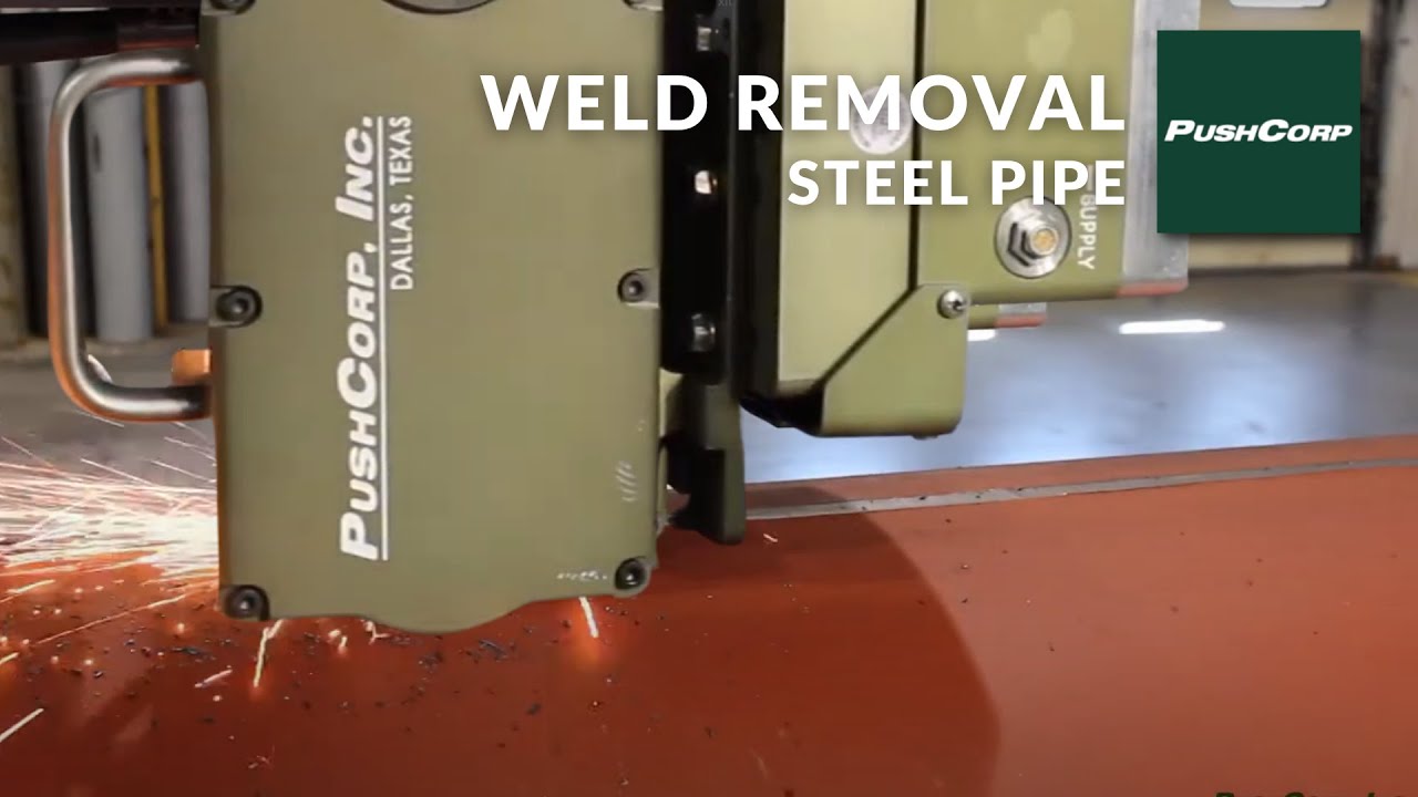 Weld Removal | Steel Pipe | AFD & SWS & Welding Manipulator | End Of Arm Robotic Tooling