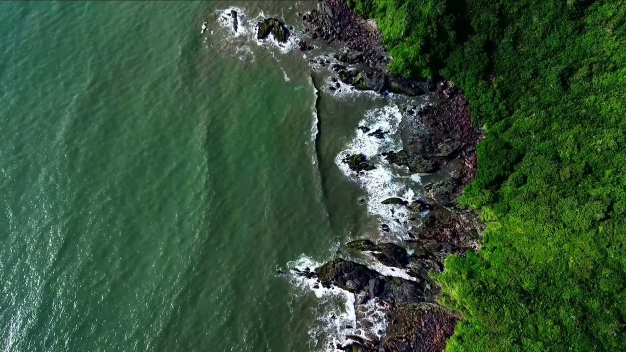 ✨ &ldquo;Aerial View of Apsarakonda | Hidden Coastal Paradise from the Sky&rdquo;