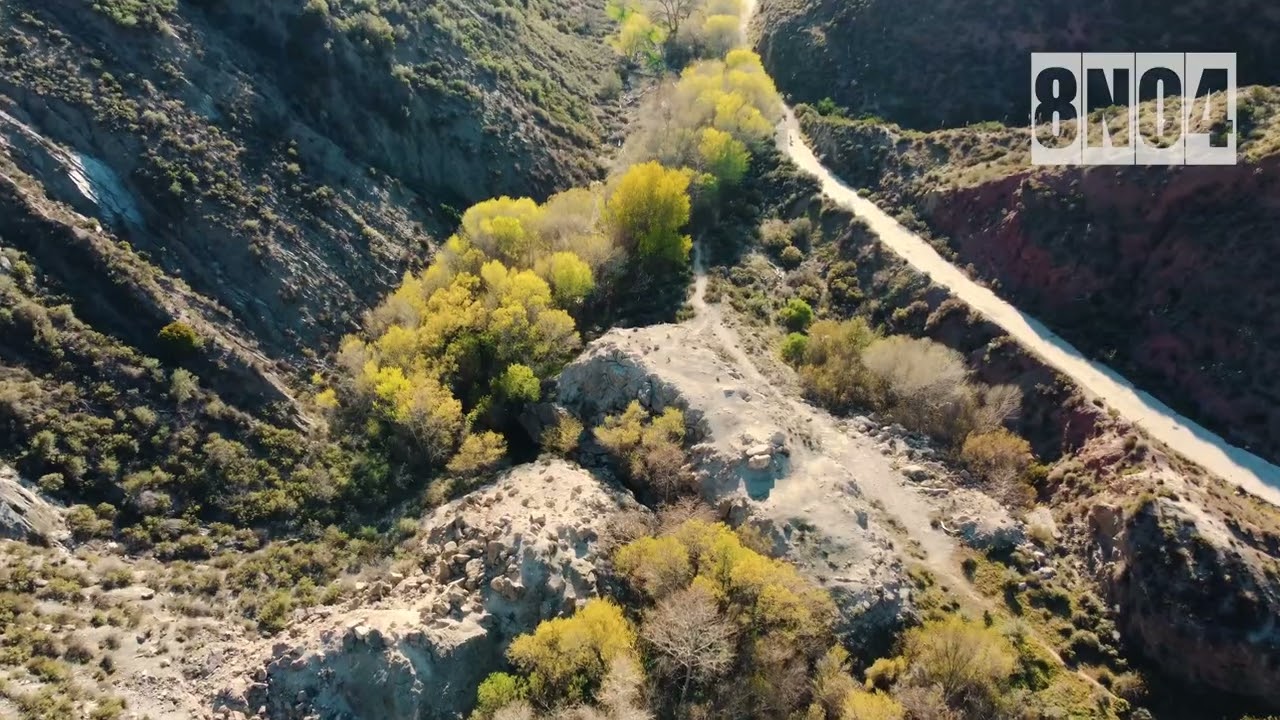St Francis Dam Disaster Site - 4K Aerial Video