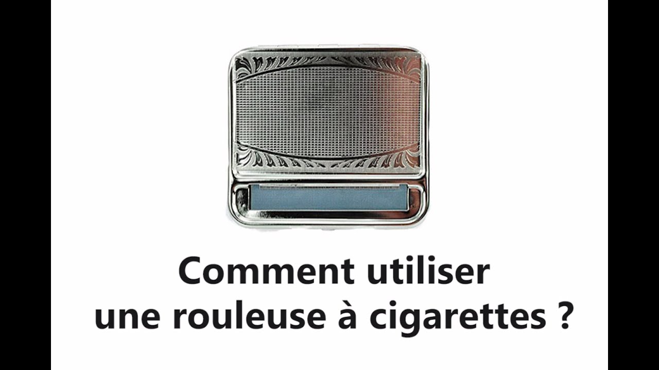 Utiliser une rouleuse &agrave; cigarettes