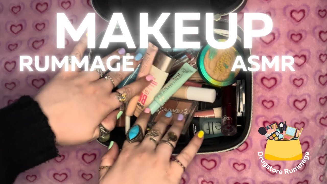 ASMR Drugstore Makeup Rummage No Talking