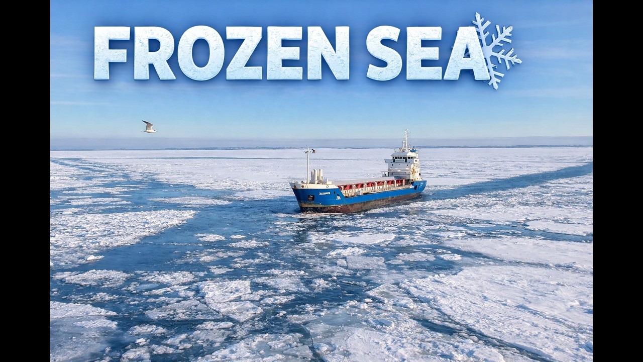 Frozen Baltic Sea from Above ❄️ 4K Drone Footage | Winter Nature
