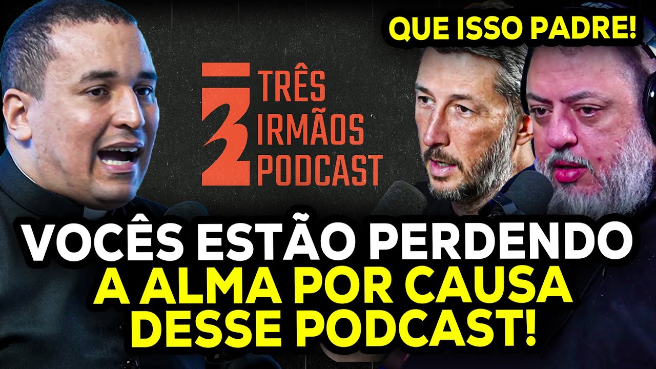 PADRE KENNEDY COBRA RODRIGO E ROBERTO AO VIVO! CLIMÃO NO PODCAST 3 IRMÃOS!