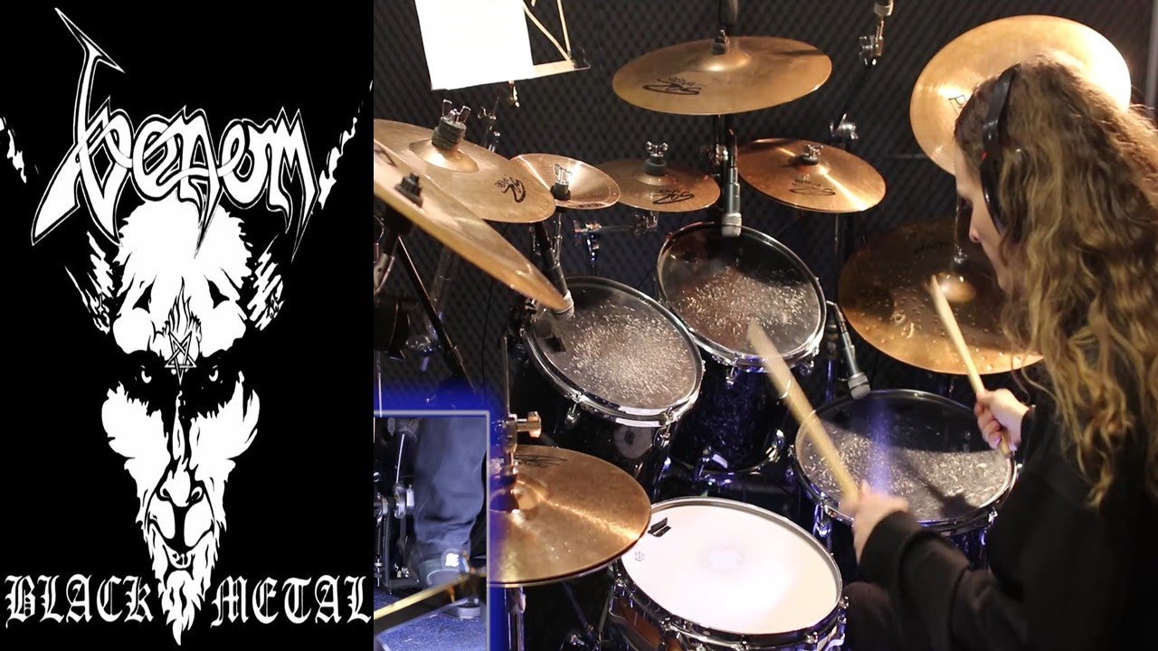 VENOM - Black metal drum cover