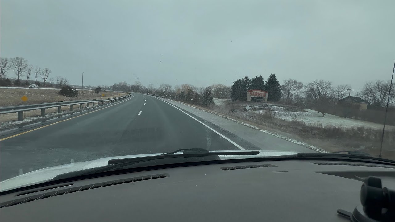 London to sarnia Canada with snow squall 14/01/2026