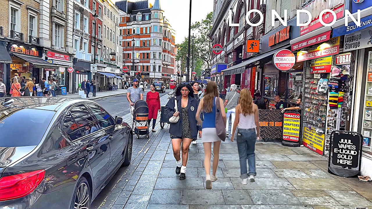 Summer London City Walk | 4K HDR Virtual Walking Tour around London City | South Bank & London Eye