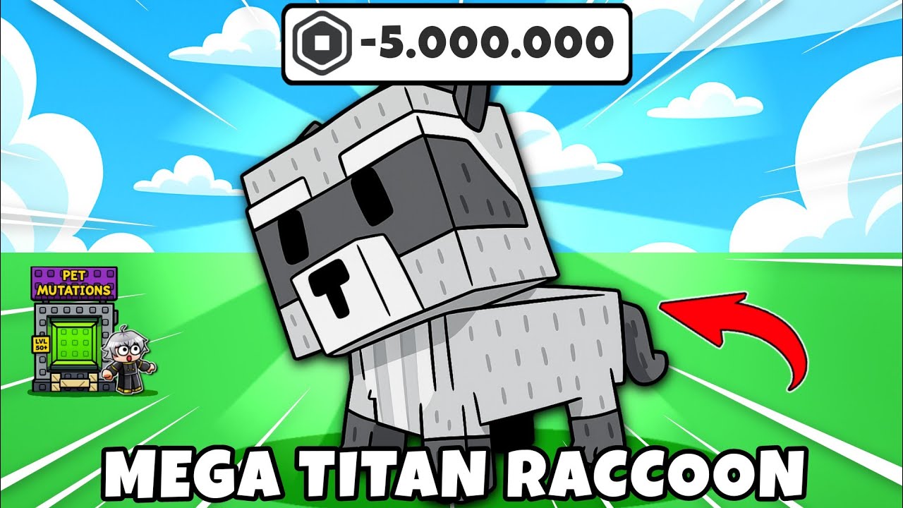 BAKAR ROBUX Demi Bikin Mutasi Raccoon TERJUMBO di Grow a Garden!