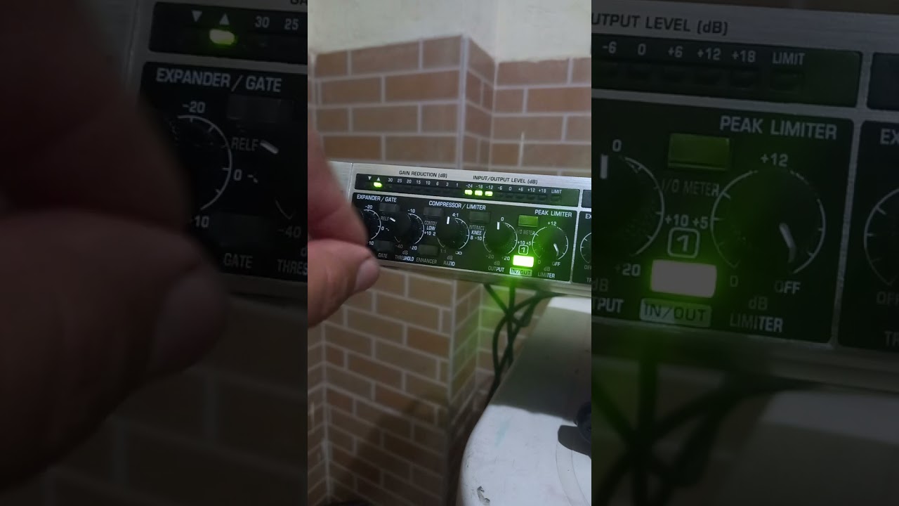 Compressor analógico 4 canais behringer mdx 4600. PARTE 2