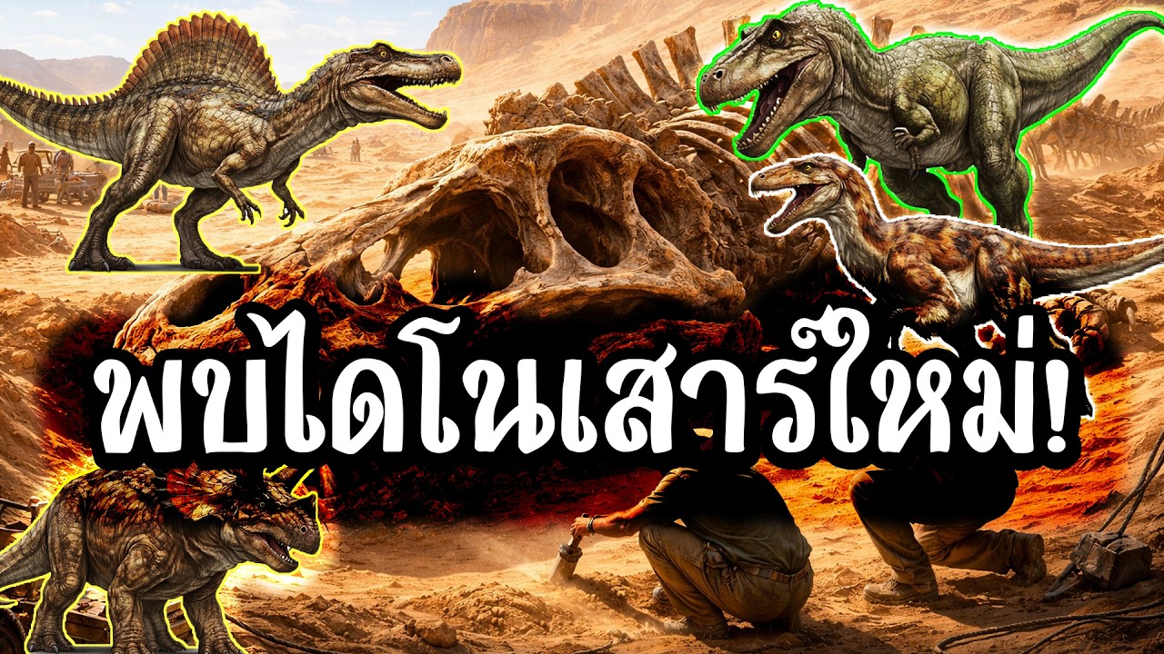การค้นพบไดโนเสาร์สายพันธุ์ใหม่กลางทะเลทราย ความลับที่ฝังอยู่ใต้ผืนทราย 70 ล้านปี