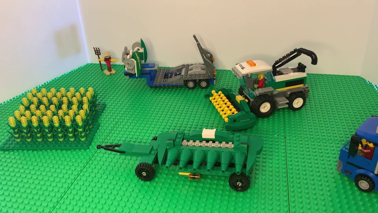 Custom Lego farming combine/ harvester attachment headers for set 60223