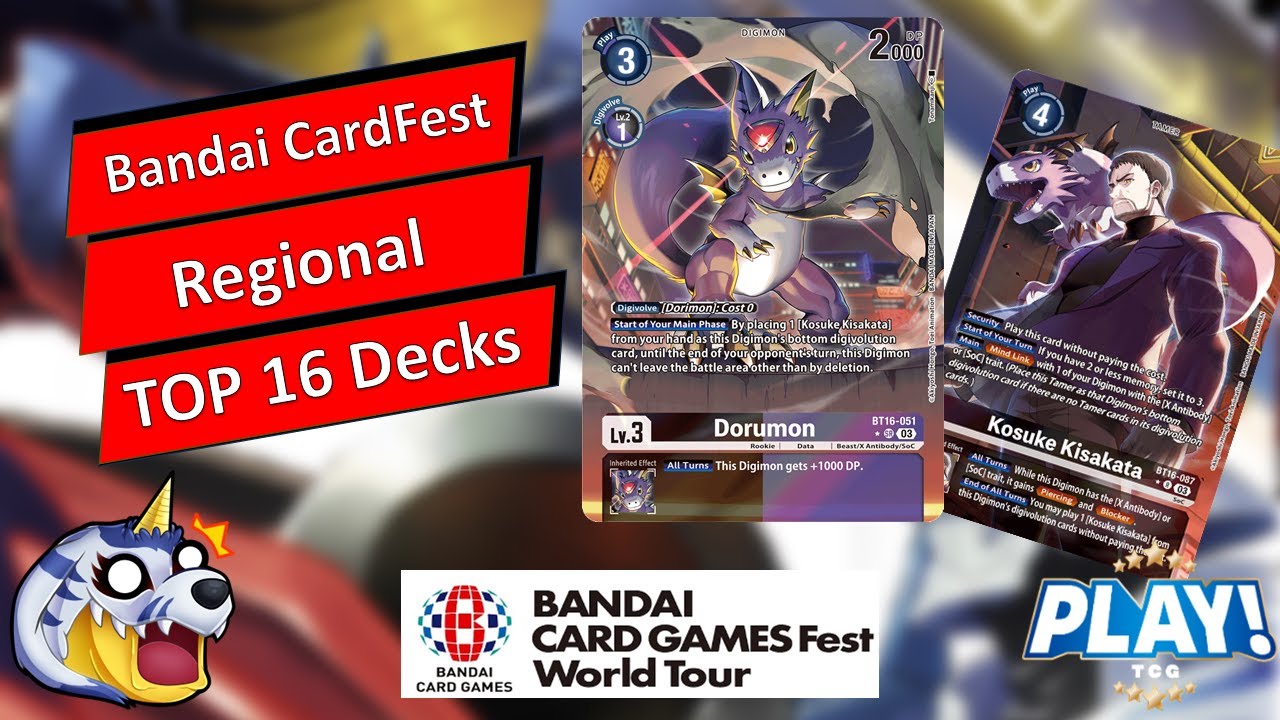 Bandai CardFest's Top 16 Digimon Regional Decks | Digimon TCG Meta Report