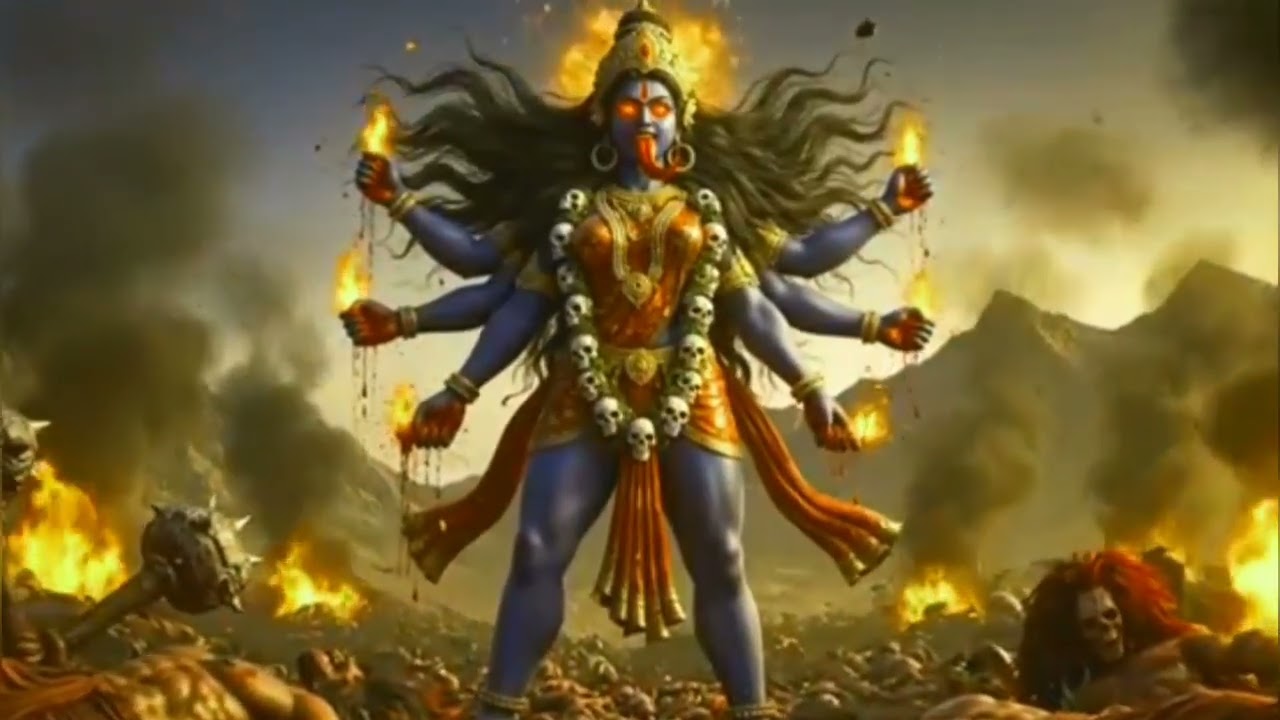 महाकाली का प्रकोप - अंतहीन प्रतिरूपों का एकमात्र समाधान // भजन // मां काली रक्तबीज का युद्ध