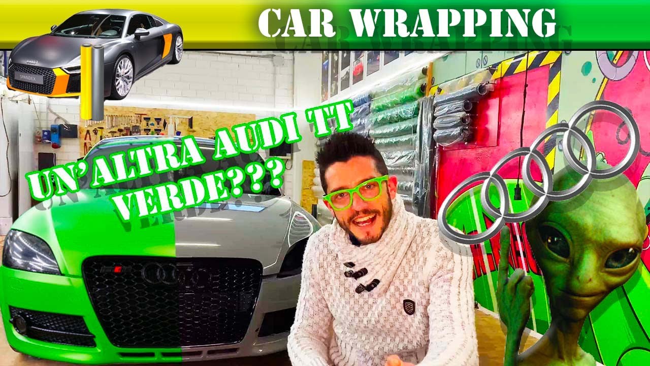 Wrapping su Audi TT in verde opaco. Un video delirante...