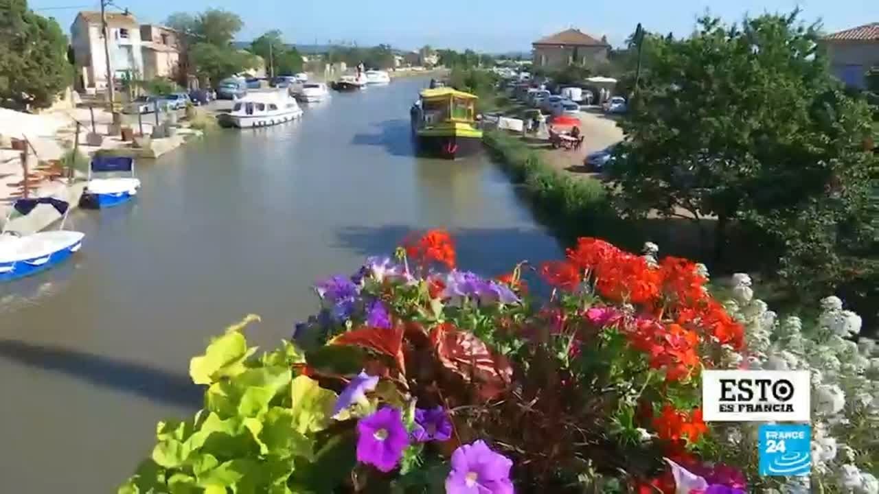 Las esclusas y barcazas del Canal du Midi