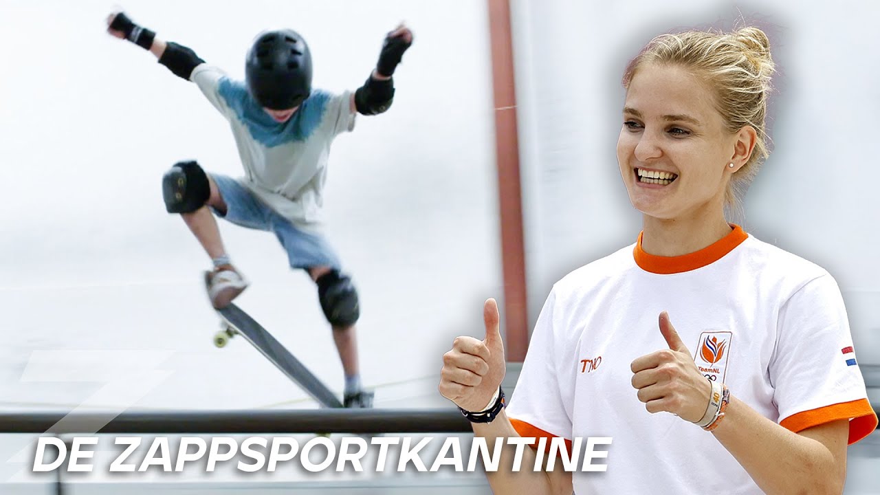 OLYMPISCHE SKATE TRICKS LEREN VAN ROOS ZWETSLOOTS!💪🏼 | De ZappsportKantine