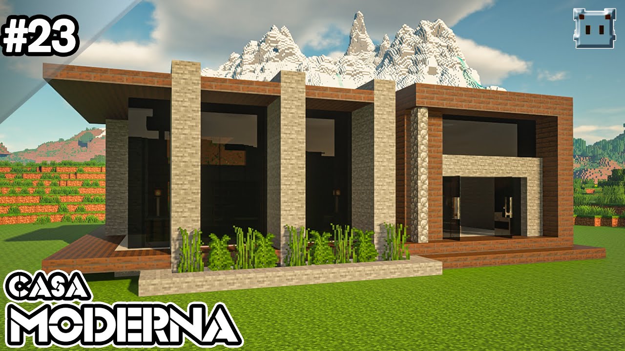 COMO hacer casa MODERNA PERFECTA en 1.20.4 dise&ntilde;o #23✔ en minecraft