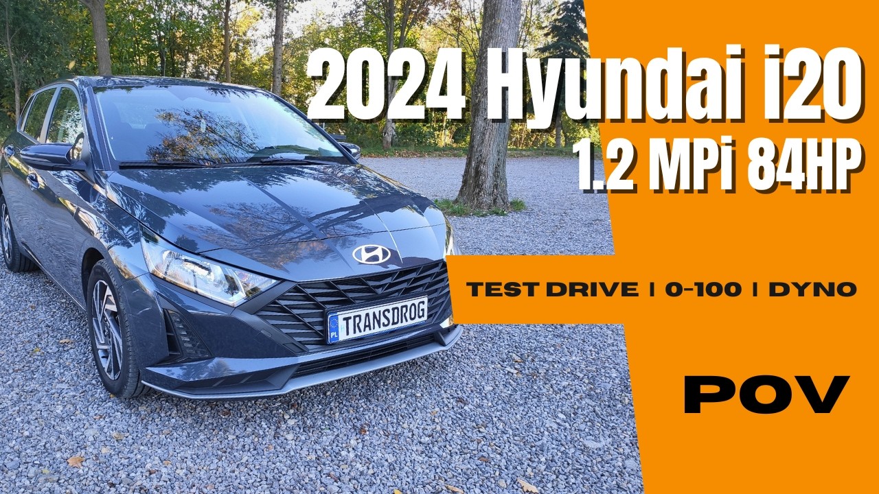 Hyundai i20 2024 (1.2 MPi 84HP) | 4K POV Test Drive |  0-100 | Dyno | City Driving