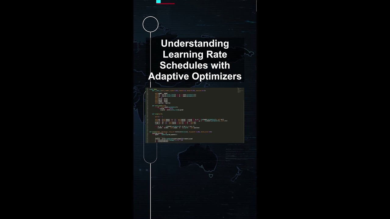 Understanding Learning Rate Schedules with Adaptive Optimizers #ai #artificialintelligence
