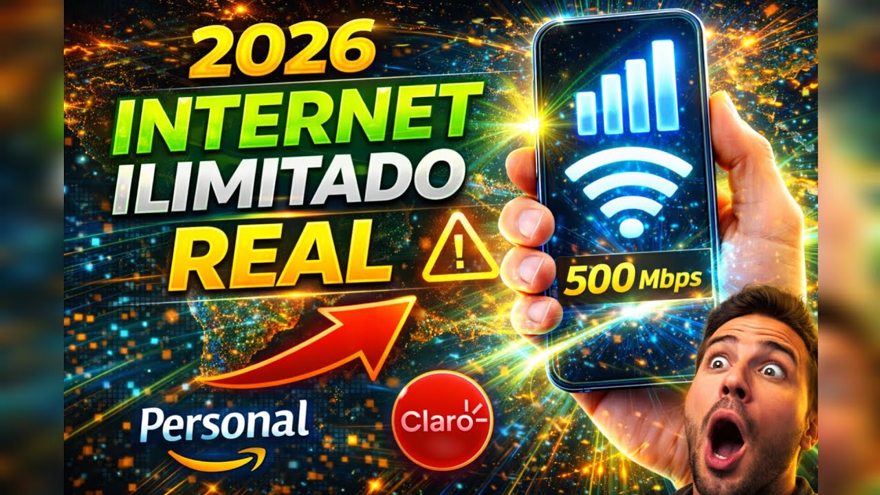 👉 INTERNET ILIMITADO REAL 2026 🔥 Funciona en Personal y Claro Argentina