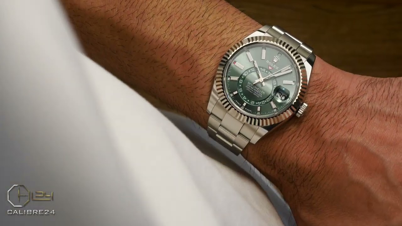 [4K] Rolex Skydweller Mint Green 336934 Hands-on Review & Wrist shot | Hafiz J Mehmood