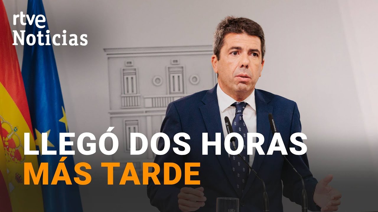 DANA: MAZÓN reitera que estaba en un ALMUERZO de TRABAJO y COMUNICADO con el COMITÉ de CRISIS | RTVE