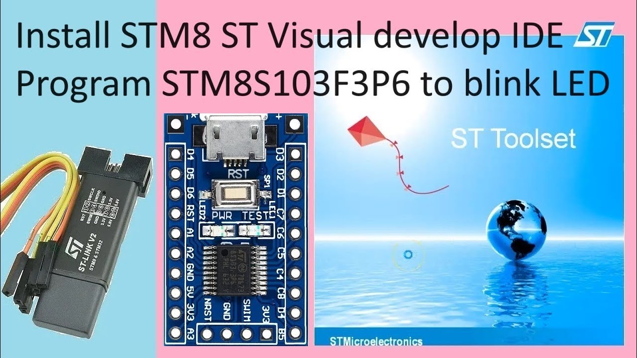 132. STM8S103F3P6 STVD Программирование STM8 Cube IDE