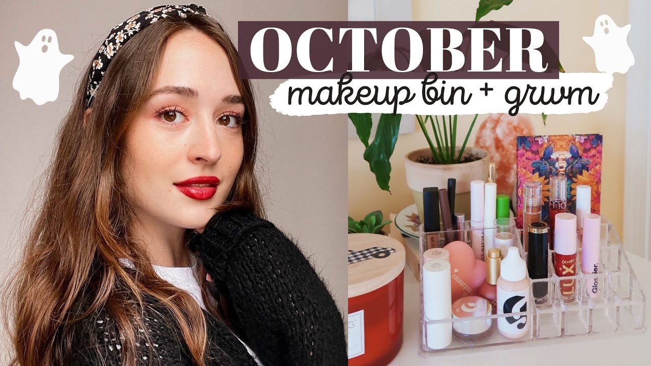 October Makeup Bin + GRWM | Shop My Stash! 👻