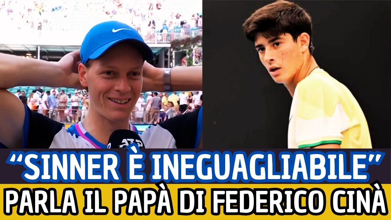 «Sinner è ineguagliabile»: Francesco Cinà frena i paragoni con suo figlio Federico
