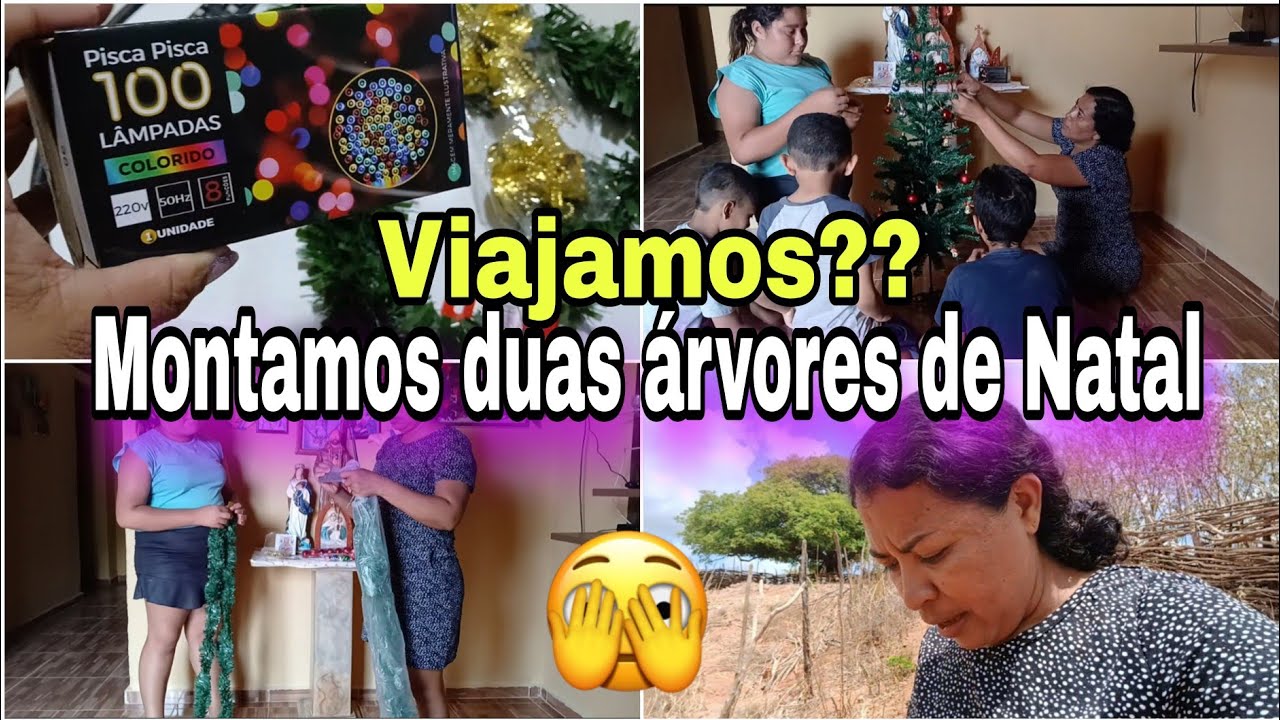 VIAJAMOS!!/SAIMOS DA ROTINA/MONTAMOS DUAS ARVORES DE NATAL NESSE ANO 2025/FICARAM LINDAS 🥰